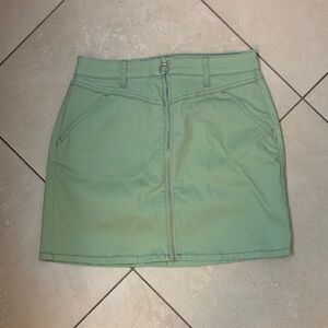SO Mint Green Mini Skirt
